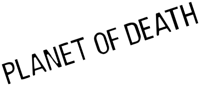 Adventure A: Planet of Death logo for ZX Spectrum